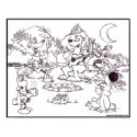 Maineland Coloring poster-camp posters