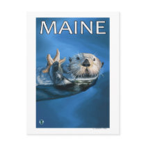 MaineSea Otter Scene Postcards