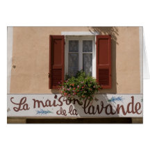 Maison de la Lavande, Place du Couwert, Greeting Card