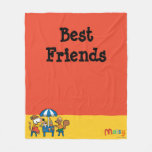 Maisy and Cyril Snacktime at the Beach Fleece Blanket