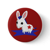 Maize the Democratic Donkey Pin