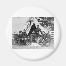 Maj. Gen. Philip Sheridan and his generals 1864 Magnet