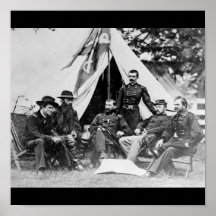 Maj. Gen. Philip Sheridan and his generals 1864 Posters