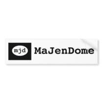 MaJenDome Bumper Sticker bumper stickers