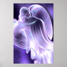 Majestic Blue Angel canvas print