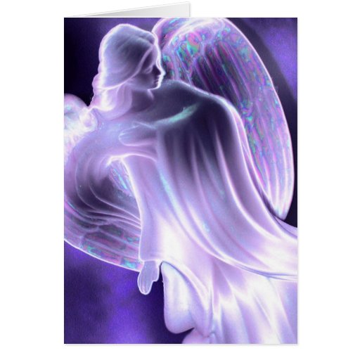 Majestic Blue  Angel greeting card