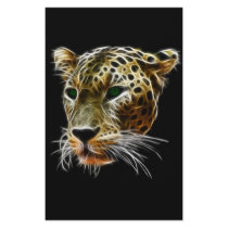 Majestic Cat Leopard Head Customized Stationery