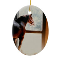 Majestic Clydesdale Christmas Tree Ornament