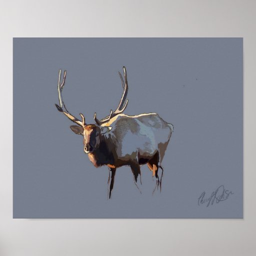 Majestic Elk Print