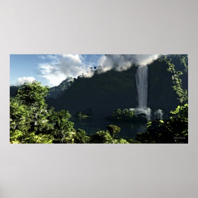 Majestic Falls - Extreme Print by 3dartwork