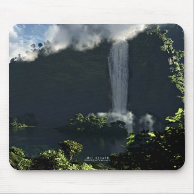 Majestic Falls Mousepads by 3dartwork