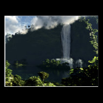 Majestic Falls postcard postcards
