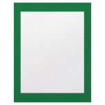 Majestic green flowers on dark green background letterhead