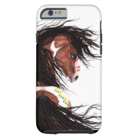Majestic Horse Two Feather by Bihrle Cell Case Tough iPhone 6 Case