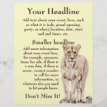 Majestic Lioness Personalized Flyer