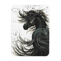 Majestic Mustang by BiHrLe Magnet