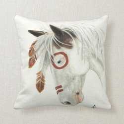 Majestic Mustang Horse by BiHrLe Pillow