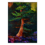 Majestic Pine Tree Art Card cards