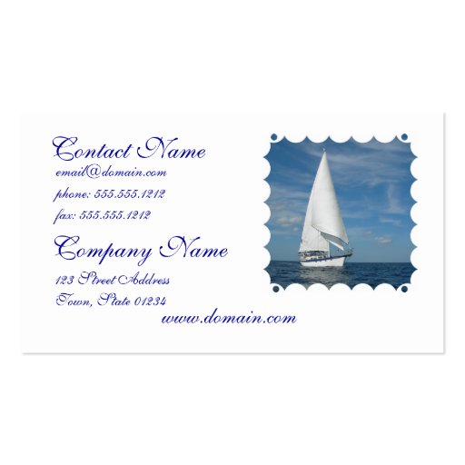 Majestic Sail Business Cards