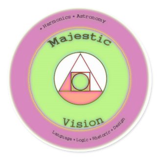 Majestic Vision Round Sticker