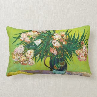 Majolica Jar Branches Oleander Vincent van Gogh Pillow