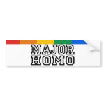 MAJOR HOMO BUMPER STICKERS