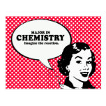 MAJOR IN CHEMISTRY - IMAGINE THE REACTION T-shirt Postcards