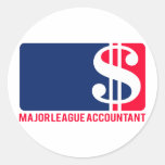 Major League Accountant Stickers