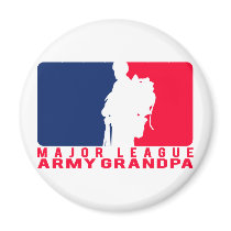 Major League Army Grandpa Refrigerator Magnets