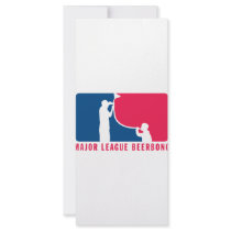 Major League Beer Bong Full Color Rack Card