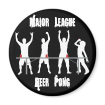 Major League Beer Pong Kegerator Magnet by nuclearswan Major League Beer Pong Kegerator Magnet