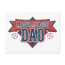 Major League Dad Postcard by pinkinkart Major League Dad Postcard
