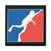 Major League Diver Square Magnet