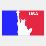 Major League Freedom Rectangle Sticker