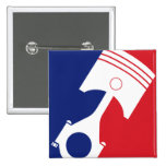 Major League Motor Pinback Buttons