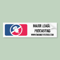 Major League Podcasting Bumper Sticker bumper stickers
