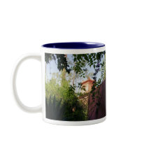 Majorelle Marrakesh mugs by photographs Majorelle Marrakesh mugs
