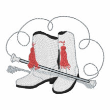 Majorette Design Embroidered Shirt