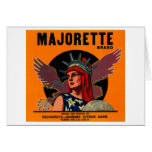 Majorette Orange LabelTerra Bella, CA Greeting Cards