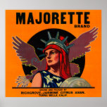Majorette Orange LabelTerra Bella, CA Print
