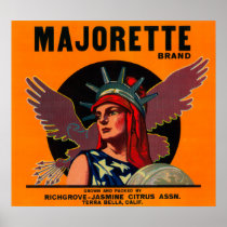 Majorette Orange LabelTerra Bella, CA Print