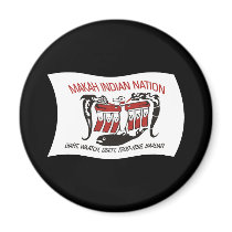 Makah Tribe Flag Magnet by livingflags Makah Tribe Flag Magnet