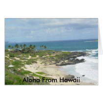 Makapu'u Beach, Aloha From Hawaii card by marcya7 Makapu'u Beach, Aloha From Hawaii card