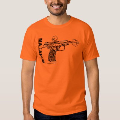 Makarov pistol graphic art cool gun t-shirt