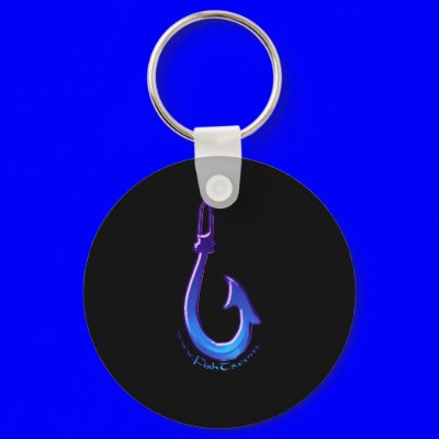 Makau Ancient Fish Hook by FishTs.com Keychain