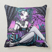 Makayla Couture Tea Party Gothic Fairy Pillow pillows