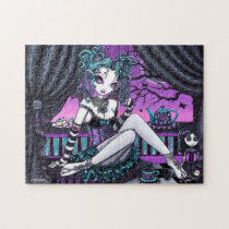 Makayla Couture Tea Party Gothic Fairy Puzzle puzzles
