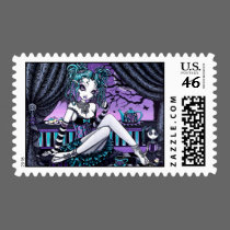 "Makayla" Gothic Couture Tea Party Fairy postage postage