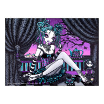 "Makayla" Gothic Fairy Tea Party Poster posters