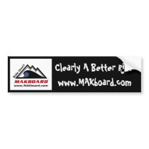 Makboard Bumper Sticker - Black bumper stickers